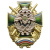 Значок мет. Курганский институт ФПС (крест на венке с флагом РФ)